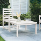 Houten tuintafel van massief grenenhout voor gezellige buitenmaaltijden - Wit grenenhout / 82.5 x 82.5 x 45 cm / 1