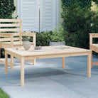 Houten tuintafel van massief grenenhout voor gezellige buitenmaaltijden - Natuurlijk grenenhout / 121 x 82.5 x 45 cm