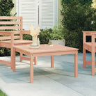 Houten tuintafel van massief grenenhout voor gezellige buitenmaaltijden - Natuurlijk douglashout / 82.5 x 82.5 x 45 cm