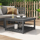Houten tuintafel van massief grenenhout voor tuin en terras - Grijs grenenhout / 82.5 x 82.5 x 45 cm / 1 - Tuintafels