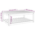 Houten tuintafel van massief grenenhout voor tuin en terras - Tuintafels