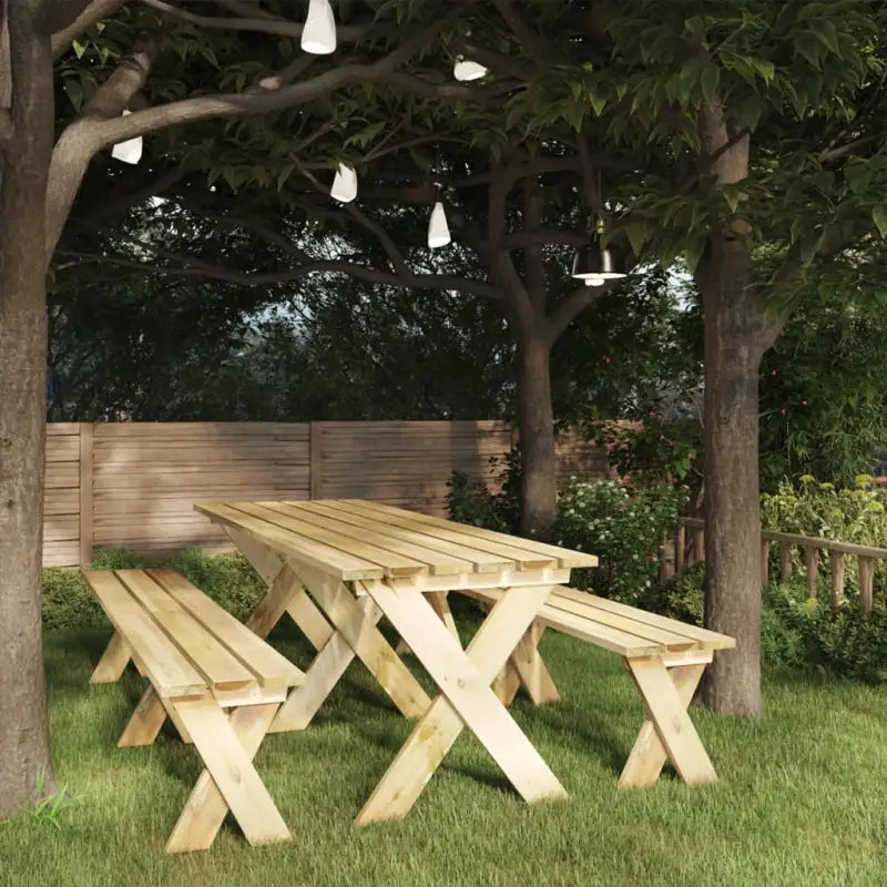 Houten Tuintafel voor een elegante en rustieke buitenruimte - 220 x 73 x 70 cm / 1 - Tuintafels