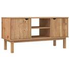 Houten TV-meubel in Scandinavisch design van massief grenenhout - Bruin / 1 - Tv-meubels