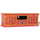 Houten Tv-meubel met decoratieve details van massief mangohout - Tv-meubels