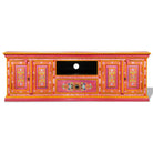 Houten Tv-meubel met decoratieve details van massief mangohout - Tv-meubels