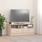 Houten TV-meubel van massief grenenhout met houten knopen - Naturel / 1 - Tv-meubels