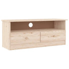 Houten TV-meubel van massief grenenhout met houten knopen - Tv-meubels
