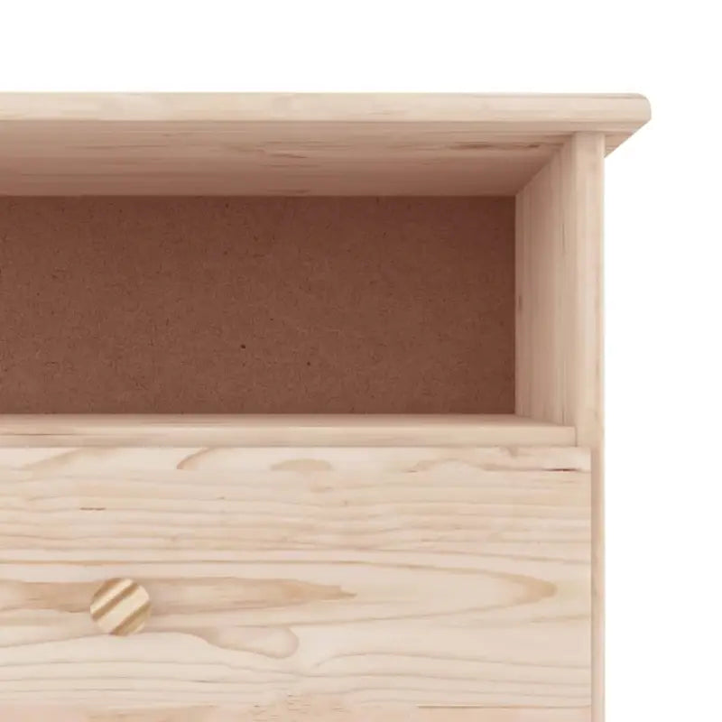 Houten TV-meubel van massief grenenhout met houten knopen - Tv-meubels