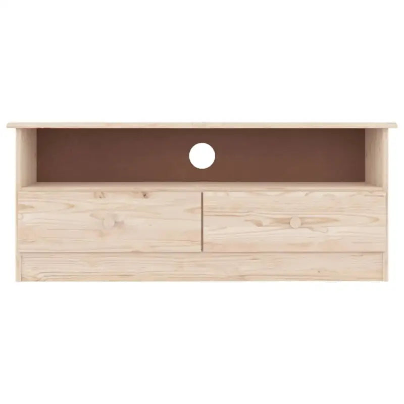 Houten TV-meubel van massief grenenhout met houten knopen - Tv-meubels