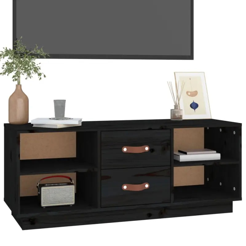 Houten TV-meubel van massief grenenhout met trendy ontwerp - Tv-meubels