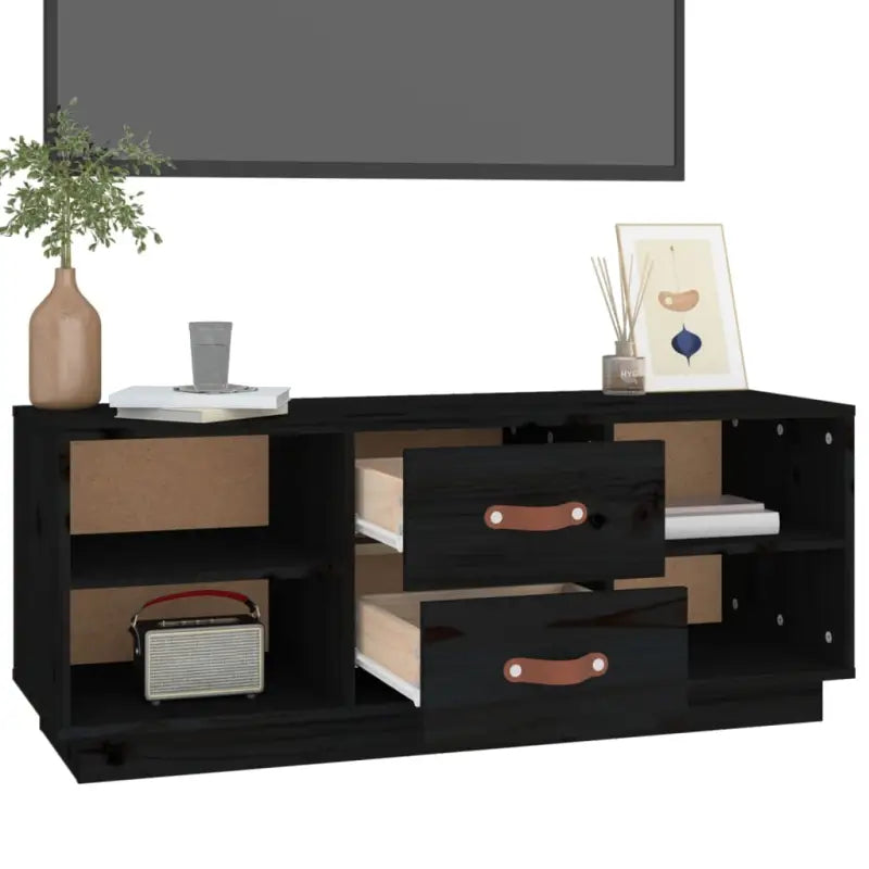 Houten TV-meubel van massief grenenhout met trendy ontwerp - Tv-meubels