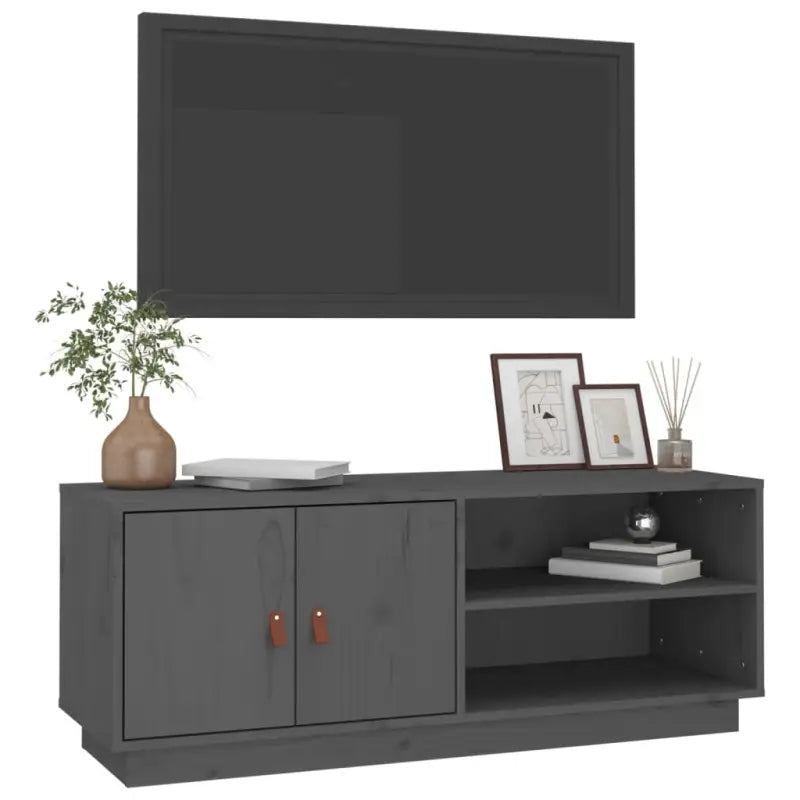 Houten TV-meubel van massief grenenhout met trendy ontwerp - Tv-meubels