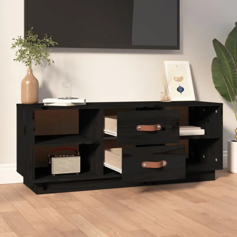 Houten TV-meubel van massief grenenhout met trendy ontwerp - Tv-meubels