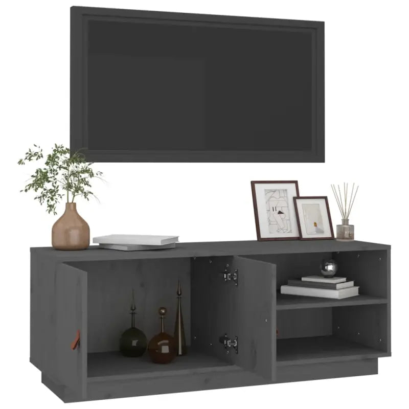 Houten TV-meubel van massief grenenhout met trendy ontwerp - Tv-meubels