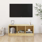 Houten Tv-meubel van massief grenenhout voor elegante inrichting - Naturel / 1 - Tv-meubels