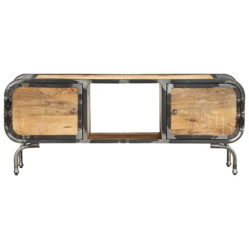 Houten tv-meubel van massief mangohout met strak design - 1 / massief mangohout - Tv-meubels