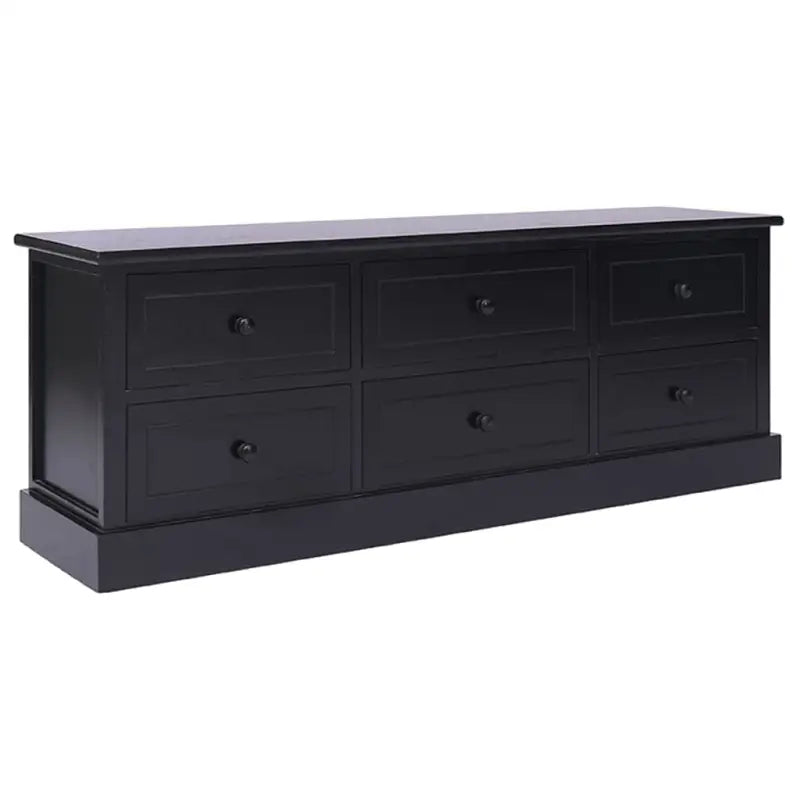Houten TV-meubel van massief paulowniahout met eenvoudige stijl - Tv-meubels
