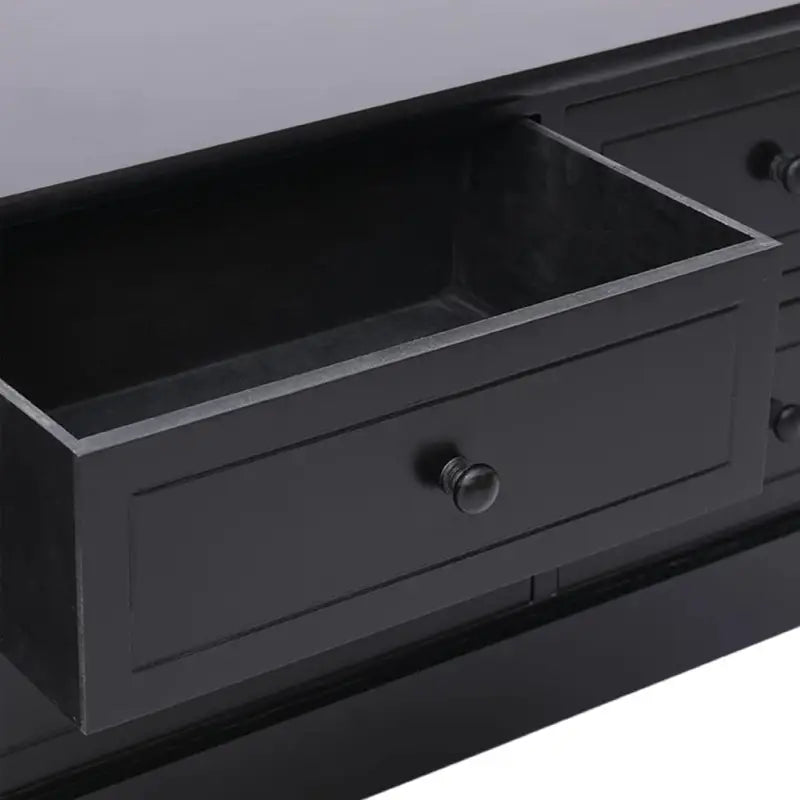 Houten TV-meubel van massief paulowniahout met eenvoudige stijl - Tv-meubels