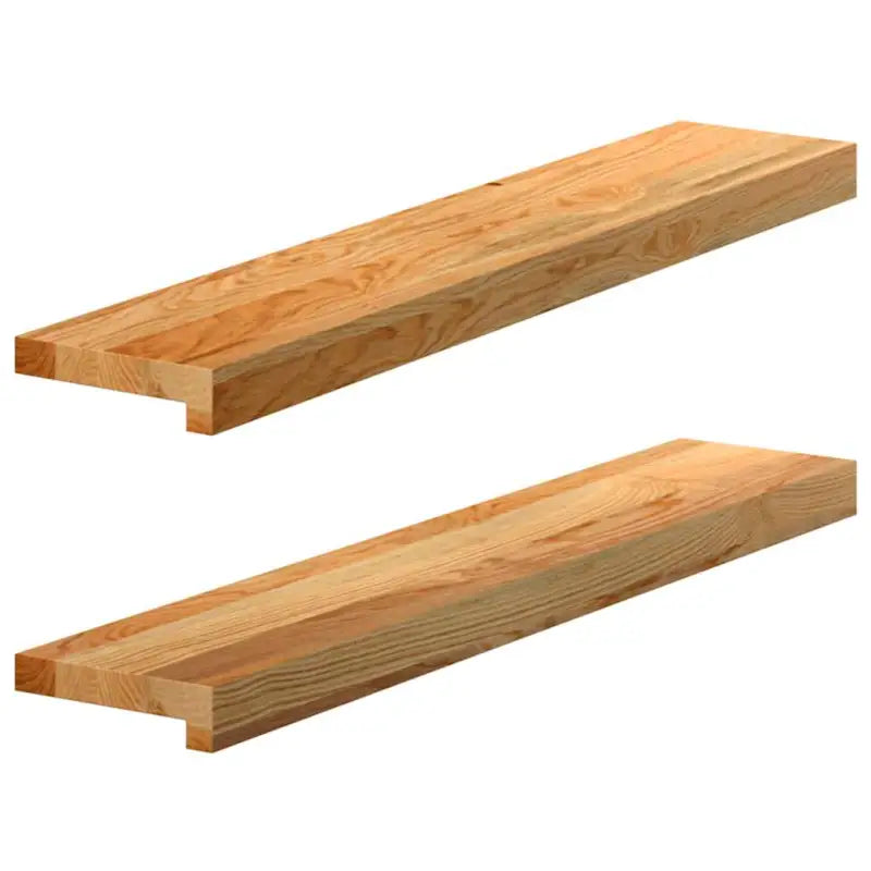 Houten vensterbanken van massief eikenhout voor een natuurlijke uitstraling - Lichtbruin / 80 x 15 x 2 cm / 1