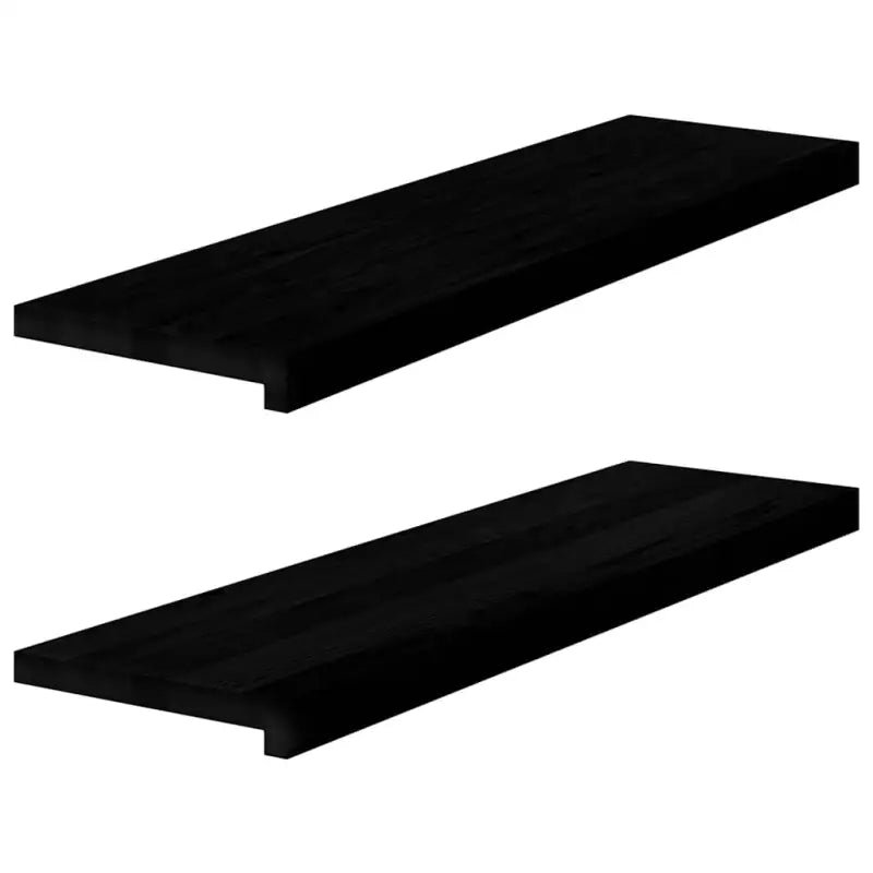 Houten vensterbanken van massief eikenhout voor een natuurlijke uitstraling - Donkerbruin / 90 x 30 x 2 cm / 1