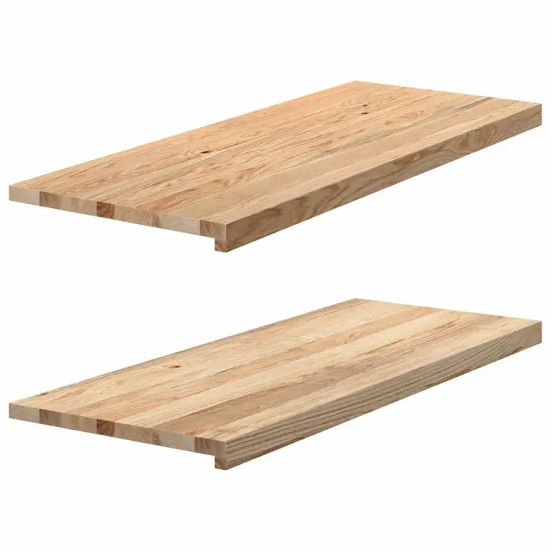 Houten vensterbanken van massief eikenhout voor een natuurlijke uitstraling - Naturel / 100 x 40 x 2 cm / 1