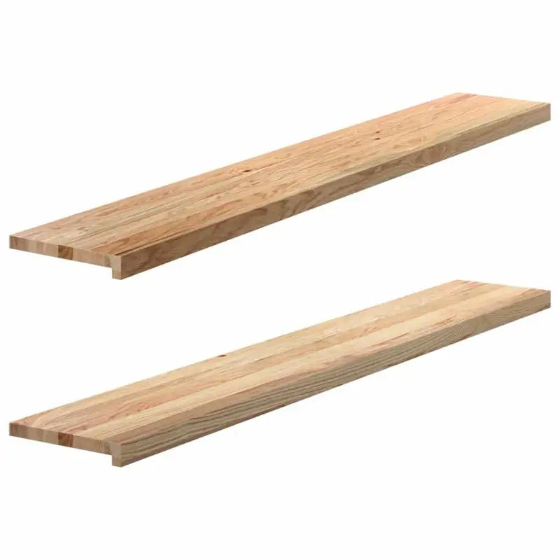 Houten vensterbanken van massief eikenhout voor een natuurlijke uitstraling - Naturel / 160 x 25 x 2 cm / 1