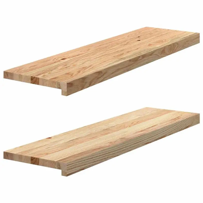 Houten vensterbanken van massief eikenhout voor een natuurlijke uitstraling - Naturel / 90 x 30 x 2 cm / 1