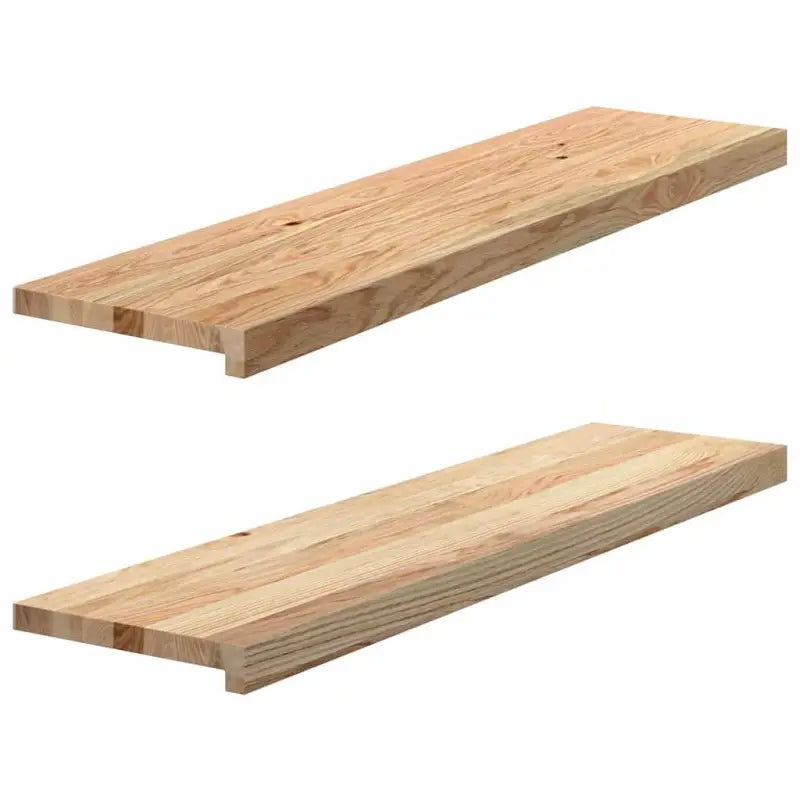 Houten vensterbanken van massief eikenhout voor een natuurlijke uitstraling - Naturel / 100 x 25 x 2 cm / 1