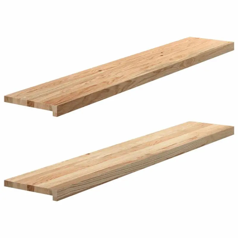 Houten vensterbanken van massief eikenhout voor een natuurlijke uitstraling - Naturel / 140 x 30 x 2 cm / 1