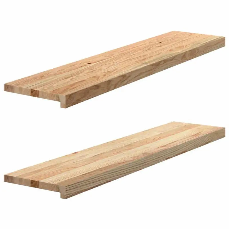 Houten vensterbanken van massief eikenhout voor een natuurlijke uitstraling - Naturel / 110 x 25 x 2 cm / 1