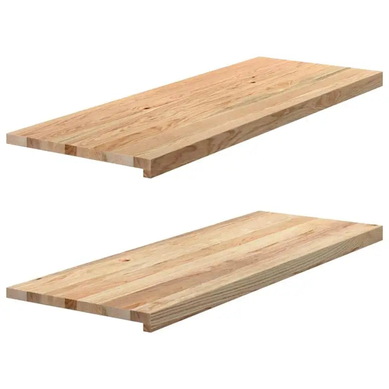 Houten vensterbanken van massief eikenhout voor een natuurlijke uitstraling - Naturel / 110 x 40 x 2 cm / 1