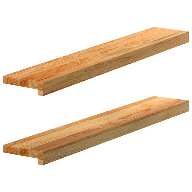 Houten vensterbanken van massief eikenhout voor een natuurlijke uitstraling - Lichtbruin / 90 x 15 x 2 cm / 1