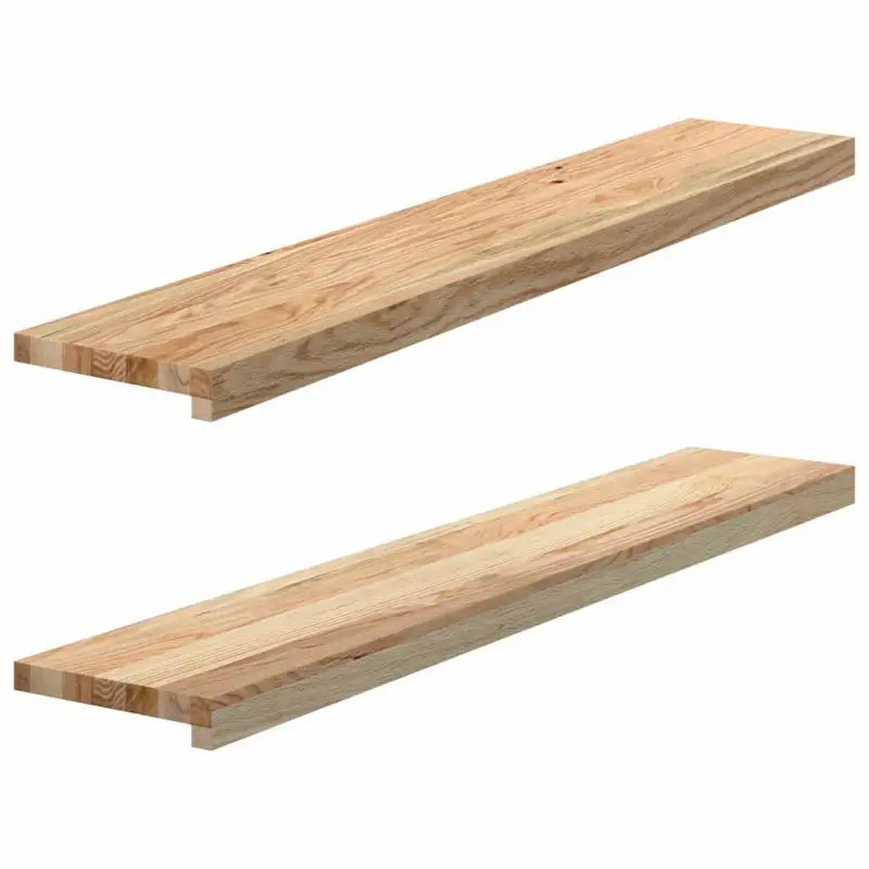 Houten vensterbanken van massief eikenhout voor een natuurlijke uitstraling - Naturel / 110 x 20 x 2 cm / 1