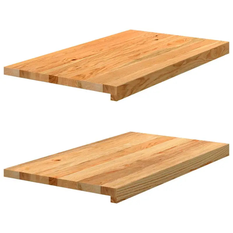 Houten vensterbanken van massief eikenhout voor een natuurlijke uitstraling - Lichtbruin / 70 x 40 x 2 cm / 1