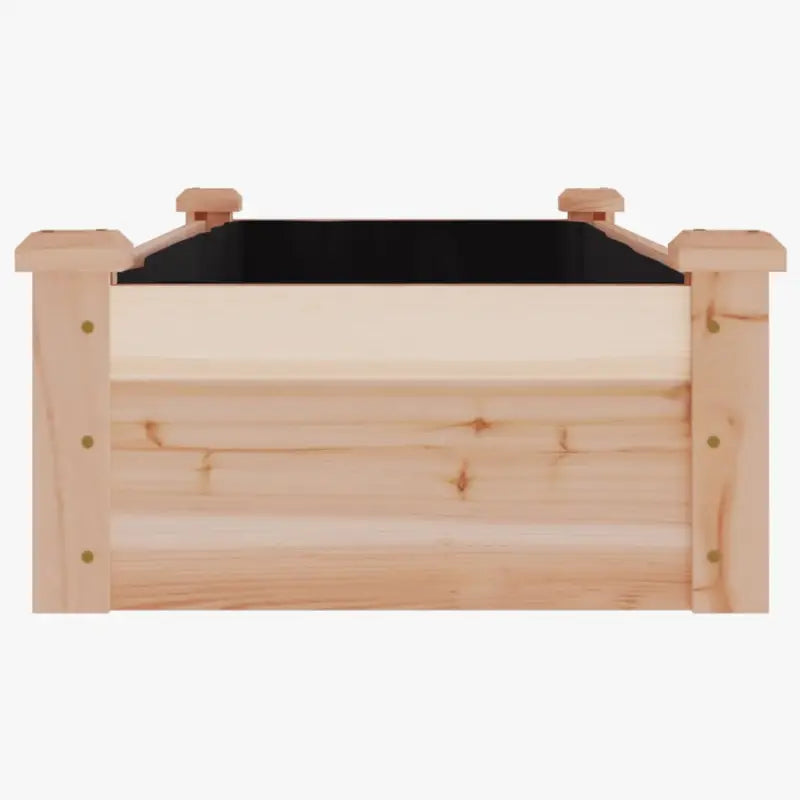 Houten verhoogd plantenbak van massief vurenhout met open bodem - Bloempotten & plantenbakken