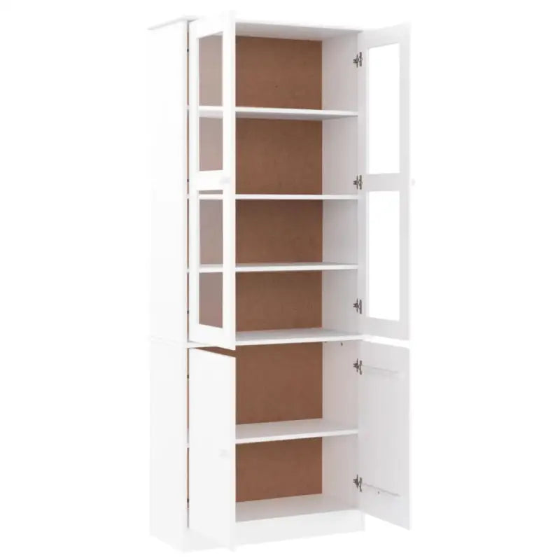 Houten vitrinekast met massief grenenhout en houten knoppen - Dressoirs & buffetkasten