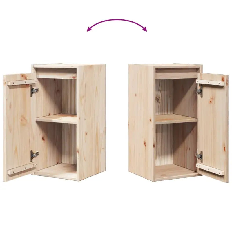 Houten wandkast van massief grenenhout voor decoratie en opbergruimte - Wandplanken