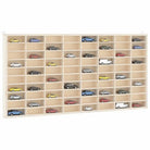 Houten Wandplank met Vitrinekast voor een Strakke Opgeruimde Ruimte - 80 x 4.5 x 40.5 cm / 1 - Wandplanken