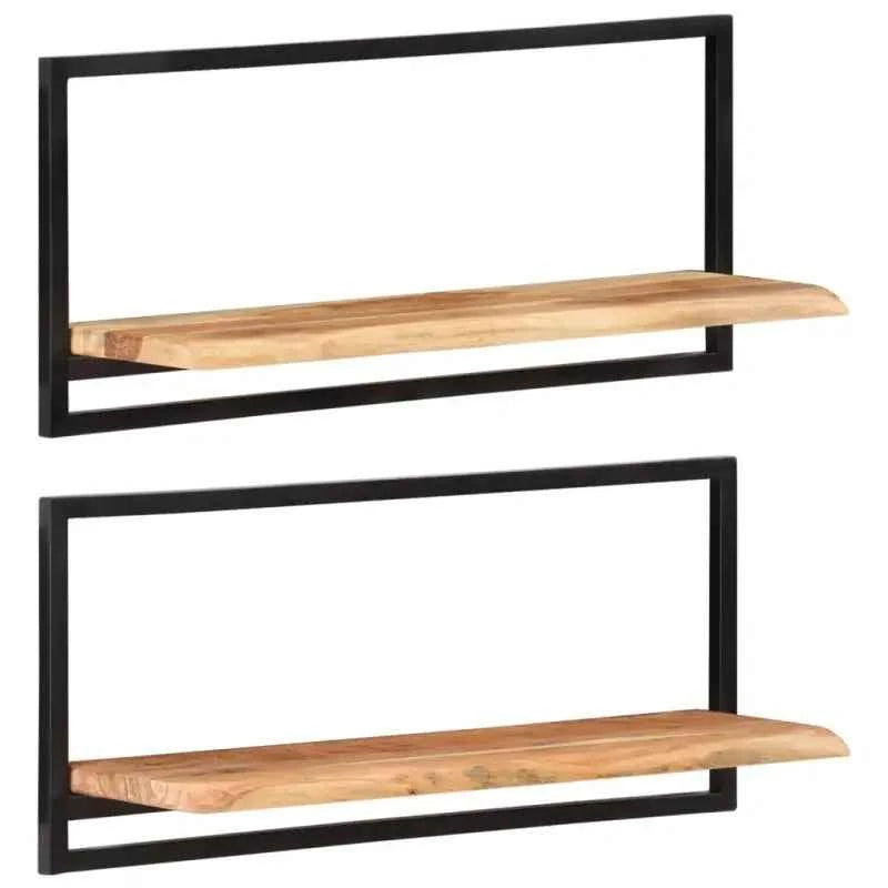 Houten Wandplanken van Massief Acaciahout voor Boeken en Decoratie