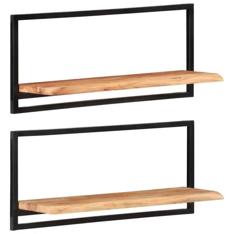 Houten Wandplanken van Massief Acaciahout voor Boeken en Decoratie