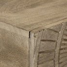 Houten wandtafel met opbergkasten van massief mangohout - Opbergkasten & lockerkasten