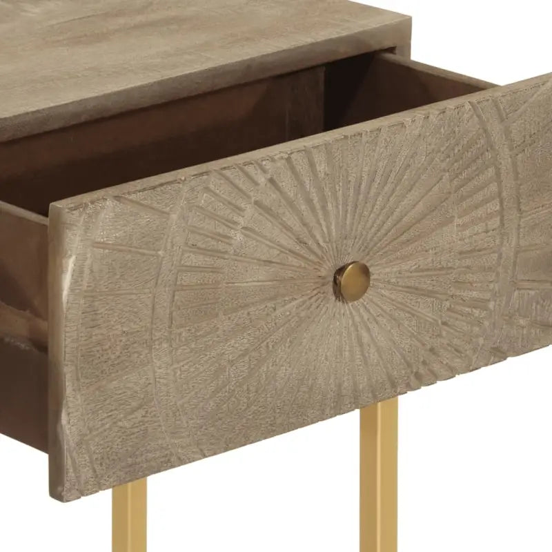 Houten wandtafel met opbergkasten van massief mangohout - Opbergkasten & lockerkasten