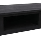 Houten wandtafel met open vak en eventueel kantelen of omvallen voorkomen - Bijzettafels