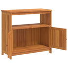 Houten wandtafel van massief acaciahout voor binnen en buiten - Tuintafels