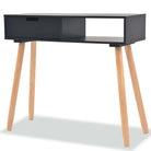 Houten wandtafel van massief grenenhout met MDF tafelblad - Zwart / 1 - Bijzettafels