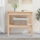 Houten wandtafel van massief grenenhout voor een rustieke uitstraling - Naturel / 1 / 80 cm - Bijzettafels