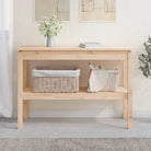 Houten wandtafel van massief grenenhout voor een rustieke uitstraling - Naturel / 1 / 110 cm - Bijzettafels