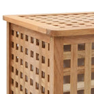 Houten wasmand van massief walnotenhout met natuurlijk ontwerp - 39 x 39 x 65 cm / 1 - Wasmanden