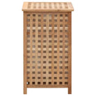 Houten wasmand van massief walnotenhout met natuurlijk ontwerp - 39 x 39 x 65 cm / 1 - Wasmanden