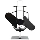 Houtkachel ventilator van geanodiseerd aluminium voor efficiënte verwarming - 21 x 10,5 x 22,5 cm (2 vinnen)